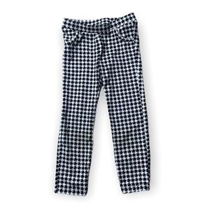 Old Navy Toddler White and Black Houndstooth Print Leggings Size 4T